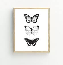 Black And White Wall Art Butterfly Wall Painting Butterflies Printable Monochrome Butterfly Art Prints Minimalist Home Black And White Wall Art M With Images Black And White Wall Art
