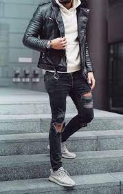 Well Put Together Mens Fashion Denim Leather Jacket Outfit Men Mens Outfits