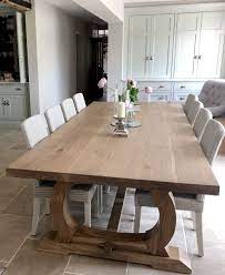 We can also create custom dining room sets designed to your unique specifications, and even single pieces to match up to a dining room you may have purchased. Handmade Oak Dining Table With Curved Base Bespoke Refectory Table Handmade Oak Dining Table Dining Table Makeover Oak Dining Table