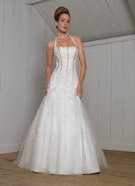 Corset Halter Top Wedding Dress Satin Wedding Gown White Lace Wedding Dress Wedding Dresses