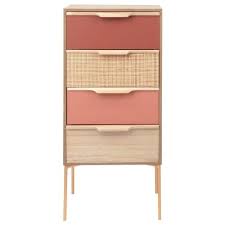 Small Gold Metal 4 Drawer Storage Unit Maisons Du Monde Petit Meuble Rangement Petit Meuble Meuble Rangement