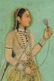 Portrait Of A Woman Mughal C1640 Mughal Paintings India Art Mughal