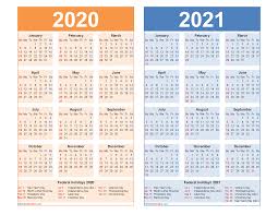 Labor day is in 2021 on a monday (september 6, 2021). Free 2020 And 2021 Calendar Printable With Holidays