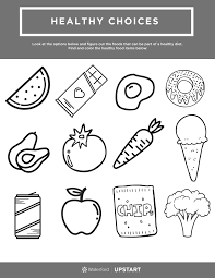 Healthy Choices Worksheet In 2020 Healthy Habits For Kids Healthy Habits Kindergarten Healthy Choices