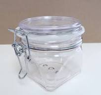 4-Pack 400ml (13.5oz) Clear PET Plastic Square Bottom ...
