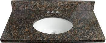 Bathroom updates often mean installing a new vanity top. Tuscany 61 W X 22 D Granite Vanity Top With Oval Undermount Bowl At Menards