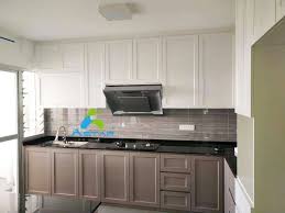 The aluminum kitchen cabinets can be customized to match your desired size and design. Aluminium Kitchen Cabinet A Star Furnishing
