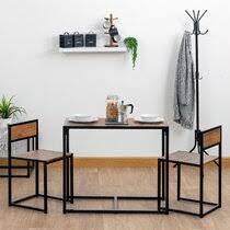 Modern solid wood dining room set table and chair combination household small square round table living room home furniture hote. 2 Seater Dining Table Sets You Ll Love Wayfair Co Uk