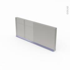 Plinthe cuisine hauteur 18 cm. Plinthe De Cuisine Renovation 18 Ivia Gris Avec Joint D Etancheite L220xh15 4 Oskab