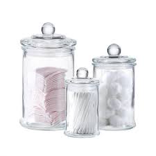 Mini Glass Apothecary Jars Cotton Jar Bathroom Storage Organizer Canisters Buy Glass Apothecary Jars Bathroom Storage Jars Glass Cotton Jar Product On Alibaba Com