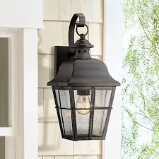 Quoizel Millhouse 15 1 2 High Black Outdoor Wall Light 5f664 Lamps Plus Black Outdoor Wall Lights Wall Lights Outdoor Lighting Design