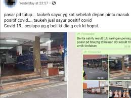 Pathmanaban, persiaran waterfront, jalan dato hj abdul samad, jalan waterfront 5, jalan springhill. Pekerja Pasar Pd Positif Covid 19