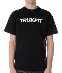 trukfit original logo black t shirt zumiez