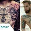 Gambar tato keren di dada tulisan tato keren tato gambar. 3