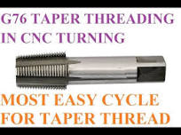 33 How to make Pin Taper thread with the hlep of G76 cycle in CNC TURNING