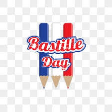 Bastille Day With Pencil Colors Of France Flag Flag Bastille French Png And Vector With Transparent Background For Free Download Bastille Day Print Design Template Bastille