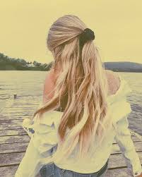 Hairstyles Photographyinspiration Photoideas Aesthetic Vsco Fashion Styleinspiration Summer Lake Scrunchi Hair Styles Long Hair Styles Aesthetic Hair