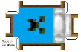 Minecraft kit digital gratuito decoracoes de festa minecraft mine craft party minecraft crafts. Papercraft Minecraft Cama Novocom Top