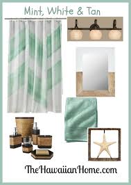 Bathrooms are at the heart of most homes and are the perfect place to relax in, if you get the time. Beachy Mint Green Bathroom The Hawaiian Home