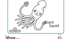 Giant squid octonauts coloring pages. Pin On Boys Bedroom
