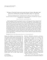 Pdf Arun K Revathi G Vadivelu M Lakshminarasimhan And Muthukumarasamy R 2009 Association Of Diazotrophic Phosphate And Potash Solubilizing Roseatales Terrae And Burkholderia Gladioli With Sugarcane And Their Short Term Inoculation Effects On