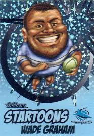 2018 NRL Traders Startoons Starter Version Blue SB4 Wade Graham Sharks