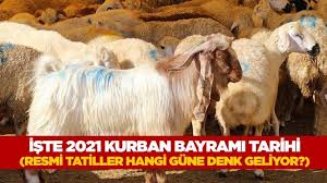 2021 kurban bayramı ne zaman? Ydet7odf6refmm