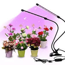 What are led grow lights? Gardguard Led Grow Lights 20w Dual Head Red Blue Spectrum Plant Lights 40 Led Lamps 9 Dimmable