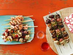 Season with salt and pepper. 50 Kebabs Recipes And Ideas Food Network Main Dish Grilling Recipes Chicken Steak Salmon And More Food Network Food Network