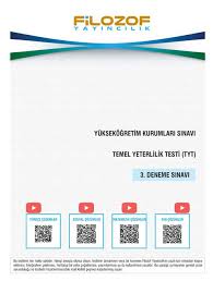 Optik forma işaretleme yapmak tyt'de sizin için sıkıcı bir bölüm de olabilir, dinlendiğiniz ve kendinizi topladığınız bir kontrol düzeni de olabilir. Osym Formatinda Tyt Hattrick 3 Deneme Sinavi Filozof Yayincilik 9786057641151
