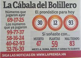 Check spelling or type a new query. Loto Sur Twitter La Cabala Del Bolillero El Pronostico Para Hoy 30 12 93 Si Sonaste Con Muerto 47 Plantas 59 Mal Tiempo 83