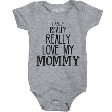 Love Mom Romper Funny Baby Clothes Baby Creeper Rompers With Sayings Cute Romper Funny Romper Funny Baby Bodysuit Baby Creeper Funny Babies