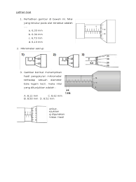 Skala tetap = 4,5 × 1 mm = 4,5mm. Perhatikan Gambar Di Bawah Ini