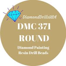 Dmc 371 Round 5d Diamond Painting Resin Drills Beads Dmc 371 Etsy Diamond Painting 5d Diamond Painting Painting Kits