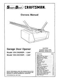 craftsman garage door opener 139