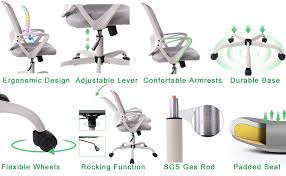 Посмотрите больше идей на темы «компьютерные chair covers for plastic chairs picture about dabaoli ergonomic computer chair mesh chair office chair high end: Amazon Com Office Chair Ergonomic Desk Chair Computer Task Chair Mesh With Armrests Mid Back For Home Office Conference Study Room Gray Furniture Decor