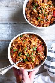 Ordered goulash at a fancy wine bar restaurant and got a plate of beefaroni i was shocked beyond words as i was too the first time i ordered a chopped steak and got a huge. American Goulash Recipe One Pot The Forked Spoon