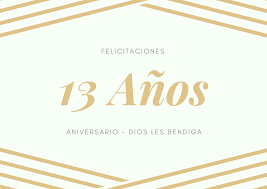 A los 45 años, las bodas de zafiro. Felicitaciones De Aniversario De Bodas 13 Anos Boda De Encaje Frasescumple