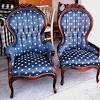 An empty queen anne wingchair waiting in an empty room for the right person to fill it. 1