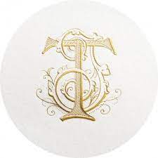 Gold Engraved Monogram Initials T And J Monogram Design Embroidery Monogram Fonts Monogram Tattoo