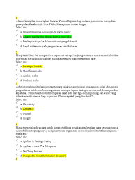 Soal essay tentang tata kelola pemerintahan yang baik. Soal Tata Kelola