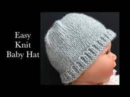 601 Easy Knit Baby Hat For Nb To 12 Months Magic Loop Method Easy Knit Baby Hats Knitting For Baby Youtube Baby Hats Knitting Knitting Baby Knitting