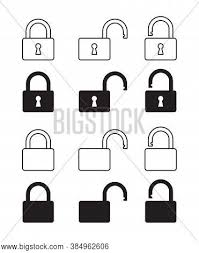 Flaticon, the largest database of free vector icons. Lock Unlock Icon Vector Photo Free Trial Bigstock