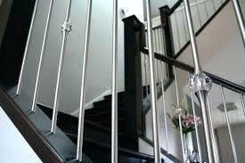 These balusters are satin black with a hollow core, which makes it much more easier to cut when ins… Stainless Steel Handrails For Stairs Spindles Stairs And Railings Stainless Steel Mixed With Crystal Det Steel Staircase Contemporary Staircase Stairs Handrail