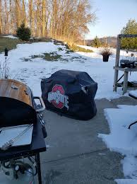 Grill cover is kind of frozen