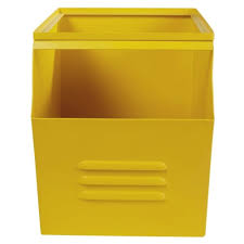 Ancienne caisse épicerie metal monnaie amax lyon vintage box. Caisse A Jouets En Metal Jaune Leo Maisons Du Monde