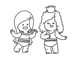 Una imagen familiar en la que todos los miembros de la familia se divierten juntos. Dibujo De Ninas Jugando Para Colorear Dibujos Net