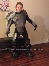 My 9 year old son decided on a cyborg costume for halloween this year. Cyborg Halloween Costume For 11 Year Old Boy
