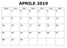 40 Best Calendario Aprile 2019 Da Stampare Images
