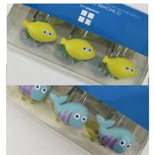 Shower Curtain Hooks Whales Fish Bathroom Ocean Decor Kids Nursery 12 In Box New Homeessenti Fish Bathroom Pink Shower Curtains Blue Shower Curtains
